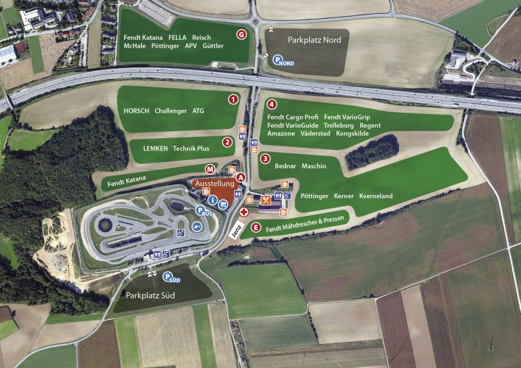 Fendt Feldtag 2015 - Einsatzflächen